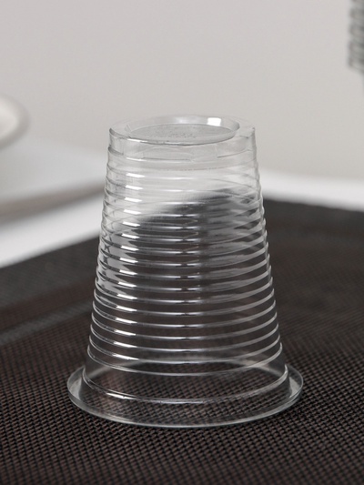 Стакан одноразовый пластиковый, 100 мл, d=5.5 см, прозрачный