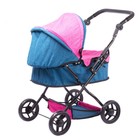 Коляска для кукол, универсальная, с корзиной, металлический каркас - Фото 3