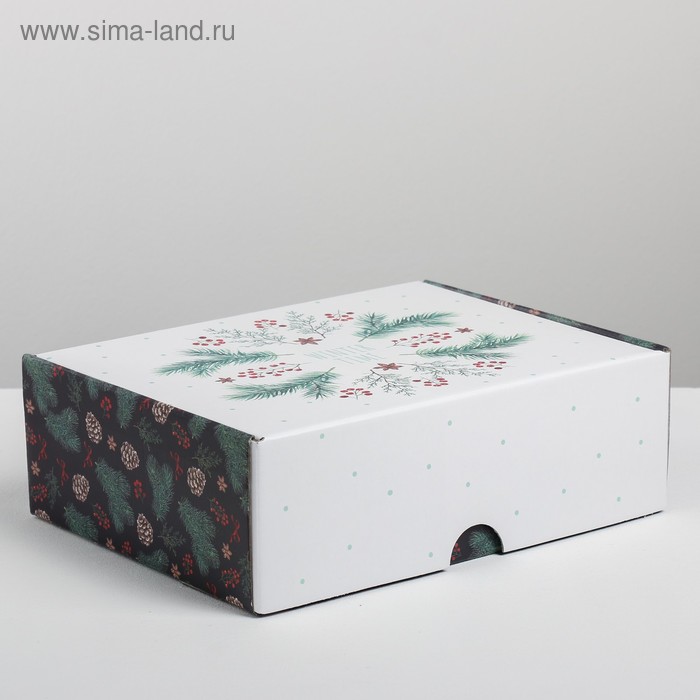 Коробка складная Winter time, 30.7 × 22 × 9.5 см