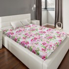 Простыня 1,5 сп Экономь и Я 150×215±3 «Цветы» цв.розовый, 120 г/м², 100%хлопок, бязь - Фото 1