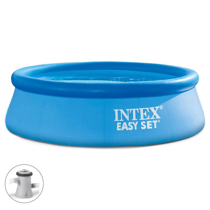 Бассейн надувной Easy Set, 244 х 76 см, фильтр-насос, 28112 INTEX - Фото 1