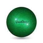 Мяч для художественной гимнастики Grace Dance, d=16,5 см, цвет изумрудный с блеском - Фото 2