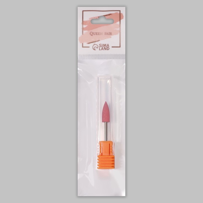 Фреза силиконовая для полировки, средняя, 6 × 16 мм, в пластиковом футляре, цвет розовый - фото 1896753809