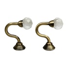 Держатель для штор ««ТУНДРА»» KS007, однорожковый, цвет бронза - Фото 6