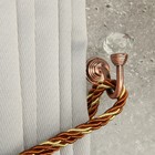 Крючок для штор "ТУНДРА" KS007, однорожковый, цвет медь - Фото 6