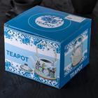 Чайник керамический заварочный с металлическим ситом «Беседа», 800 мл - Фото 6