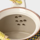 Чайник заварочный «Цветы», 900 мл, с металлическим ситом, керамика - Фото 4