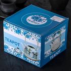 Чайник заварочный «Цветы», 900 мл, с металлическим ситом, керамика - Фото 6