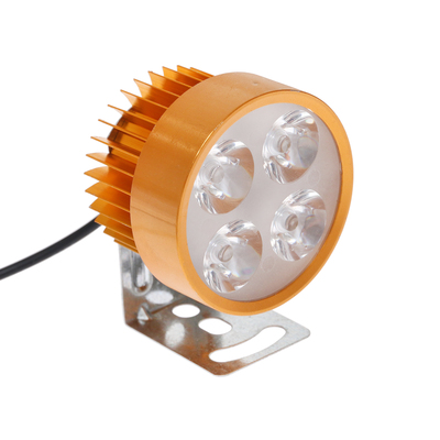 Фара cветодиодная для мототехники, 4 LED, IP67, 4 Вт, направленный свет
