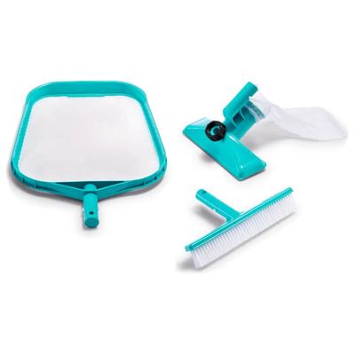 Набор для чистки бассейна: сачок, щётка, насадка на насос, 29056 INTEX