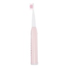 Электрическая зубная щётка Luazon LP-002, вибрационная, 4 насадки, от АКБ, USB, розовая - Фото 2