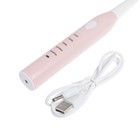 Электрическая зубная щётка Luazon LP-002, вибрационная, 4 насадки, от АКБ, USB, розовая - Фото 6