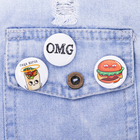 Значки закатные - мини «OMG», d=25мм. - Фото 6