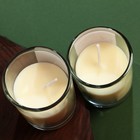 Новогодние свечи в стакане (набор 2 шт.) «Счастья», аромат ваниль - Фото 5