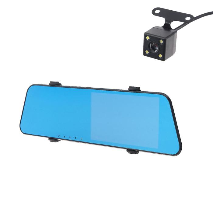 Видеорегистратор Cartage, 2 камеры, Hd=1080P, размер 29×8 см, IPS 5.0, обзор 170° - Фото 1