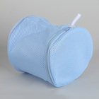 Мешок для стирки белья без диска Доляна, 15×15×15 см, трехслойный, крупная сетка, цвет голубой - Фото 2