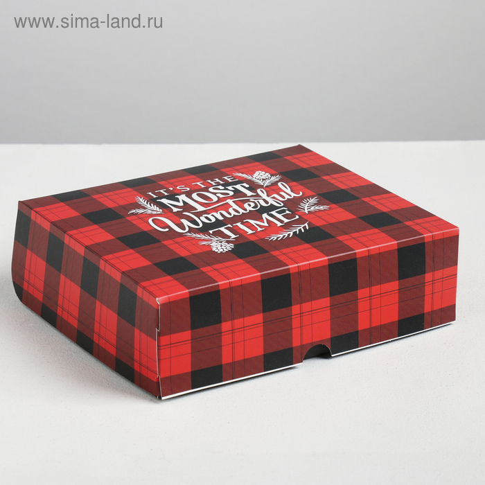 Упаковка для кондитерских изделий The most wonderful time, 20 × 17 × 6 см - Фото 1