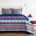 Покрывало Экономь и Я «Новогодний олень» 2 сп. 180×210 ± 5 см, микрофайбер, 75 г/м² - Фото 1