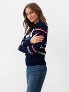 Свитер вязаный новогодний KAFTAN Family look, размер 44, синий - Фото 4