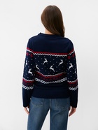 Свитер вязаный новогодний KAFTAN Family look, размер 44, синий - Фото 8