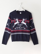 Свитер вязаный новогодний KAFTAN Family look, размер 44, синий - Фото 7