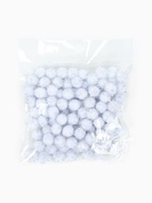 Декор для творчества «Бомбошки с блеском», набор 100 шт., размер 1 шт. — 1 см, цвет бело-серебристый 4342751