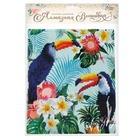 Алмазная вышивка с частичным заполнением «Туканы», с подставкой, размер картины: 21×25 см - Фото 6