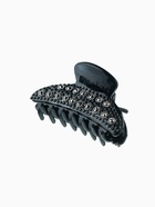 Крабик для волос «Скарлет», овал, 7 см, чёрный (комплект 6 шт) - фото 52544082