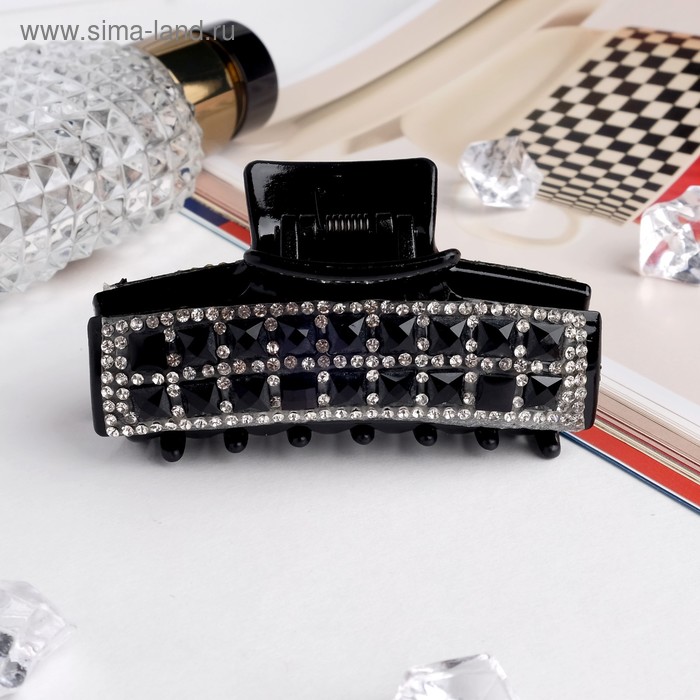 

Краб для волос "Скарлет" классика, 8 см, чёрный