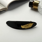 Заколка - автомат для волос «Бэлла», овал перо, 10.5 см, МИКС - Фото 2