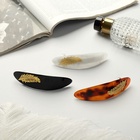 Заколка - автомат для волос «Бэлла», овал перо, 10.5 см, МИКС - Фото 4