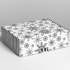 Коробка складная «Снежная», 30,7 х 22 х 9,5 см, Новый год - фото 318224790