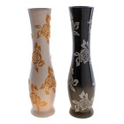 ваза керамика черн/белая роза 35 см талия - Фото 2