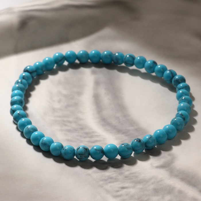 Браслет «Бирюза», 5.5 см, шар №4 - Фото 1