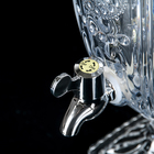 Диспенсер для напитков стеклянный Magistro «Восход», 5 л, 26×20×54 см - Фото 2