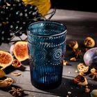 Набор стаканов стеклянных Magistro «Ларго», 350 мл, 6 шт, цвет синий - Фото 3