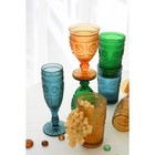 Бокал для шампанского Magistro «Ларго», 180 мл, 7×19.7 см, стекло, синяя - Фото 3