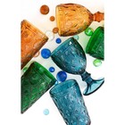 Набор стаканов стеклянных Magistro «Варьете», 465 мл, 8,5×14 см, 6 шт, цвет зелёный - Фото 2