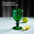 Бокал из стекла Magistro «Варьете», 320 мл, цвет зелёный - фото 4281614