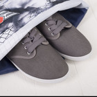 Мешок для обуви с карманом 470 х 370, Оникс, цвет серый - Фото 5