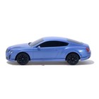 Машина радиоуправляемая Bentley Continental, 1:24, работает от батареек, свет, цвет синий, mz 27040 - Фото 2