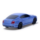 Машина радиоуправляемая Bentley Continental, 1:24, работает от батареек, свет, цвет синий, mz 27040 - Фото 3