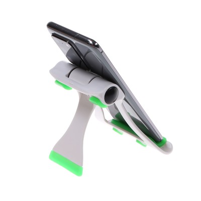 Подставка для телефона Luazon, складная, усиленная, регулируемая высота, бело/зелёная
