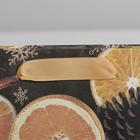Пакет крафтовый вертикальный «Новогоднее настроение», MS 18 × 23 × 8 см - Фото 2