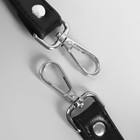 Ручка для сумки, с карабинами, 60 × 2 см, цвет чёрный - Фото 3