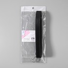 Ручка для сумки, с карабинами, 60 × 2 см, цвет чёрный - фото 8484121