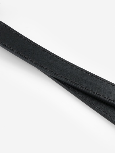 Ручка для сумки, с карабинами, 60×2 см, чёрная