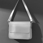 Ручка для сумки, с карабинами, 60 × 2 см, цвет серебряный - фото 8484143