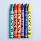 Восковые карандаши, набор 6 цветов, высота 8 см, диаметр 0,8 см, Маша и медведь - Фото 3