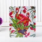 Алмазная вышивка с частичным заполнением «Пара фламинго с птичками», с подставкой, размер картины: 21 × 25 см - Фото 2